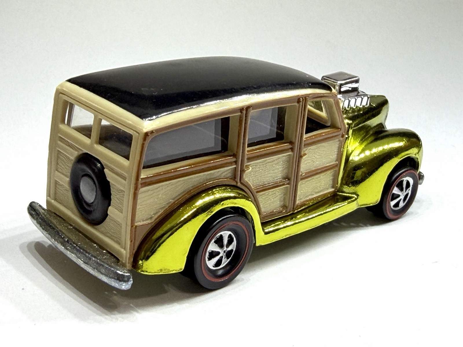 🔥 Hot Wheels CUSTOM MADE Spectraflame 1940’s Ford WOODY Diecast Car 1:64