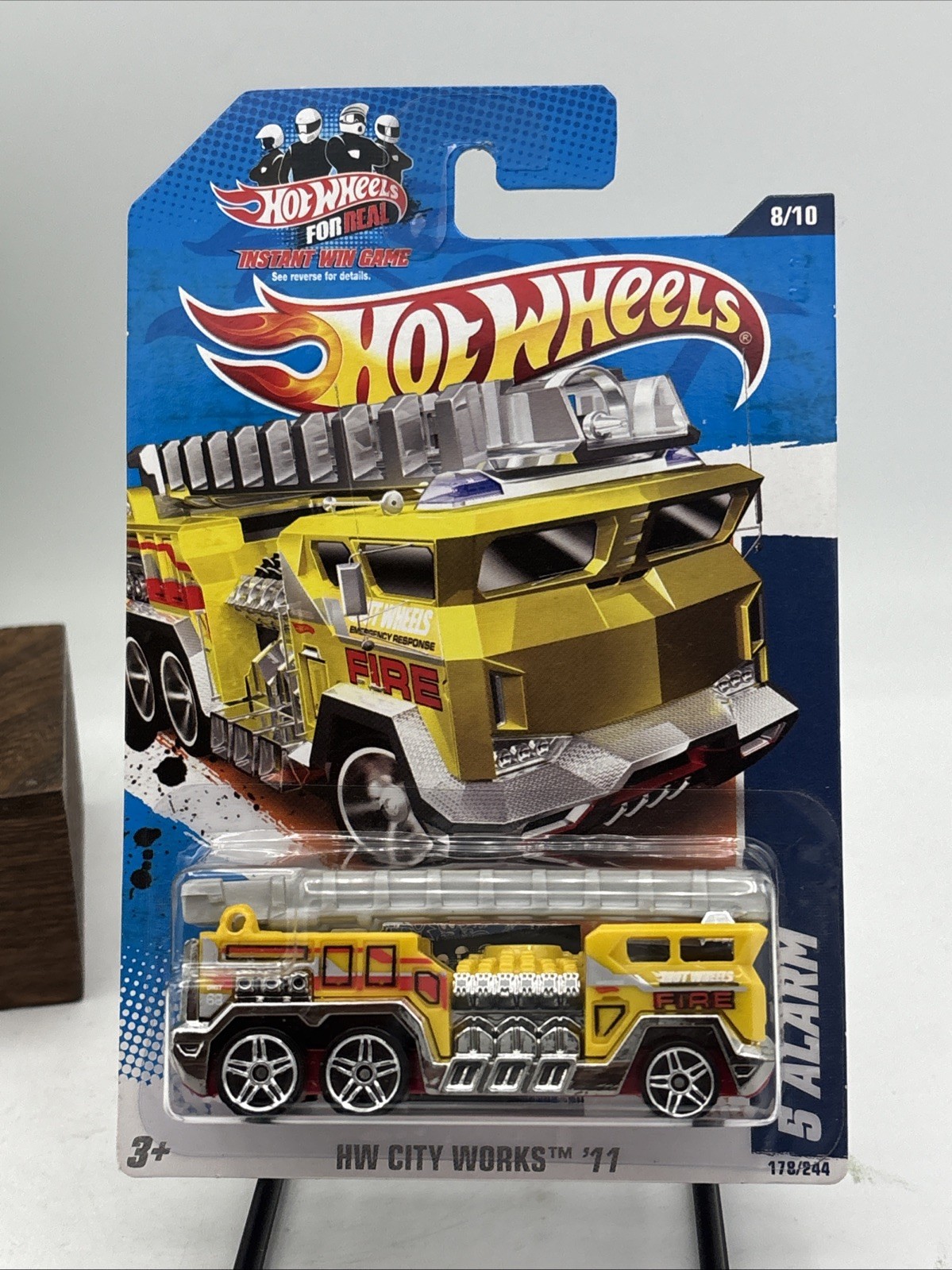 2011 Hot Wheels HW City Works 5 Alarm, Yellow; 8/10 ST57