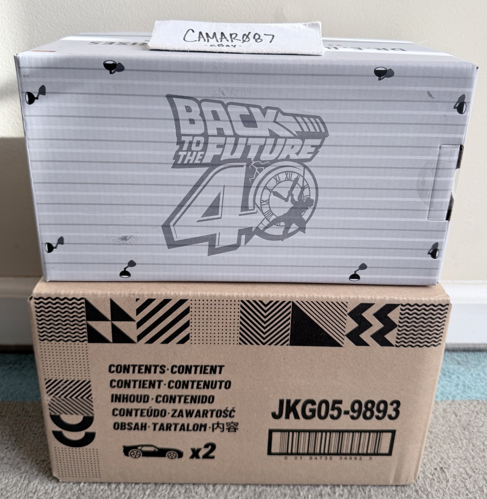 SDCC 2025 Mattel Hot Wheels Collectors Back to the Future 40th Anniversary Set