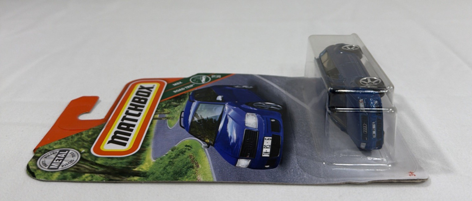 Matchbox Blue ’02 Audi RS 6 Avant 1:64 Wagon MBX Road Trip 2019