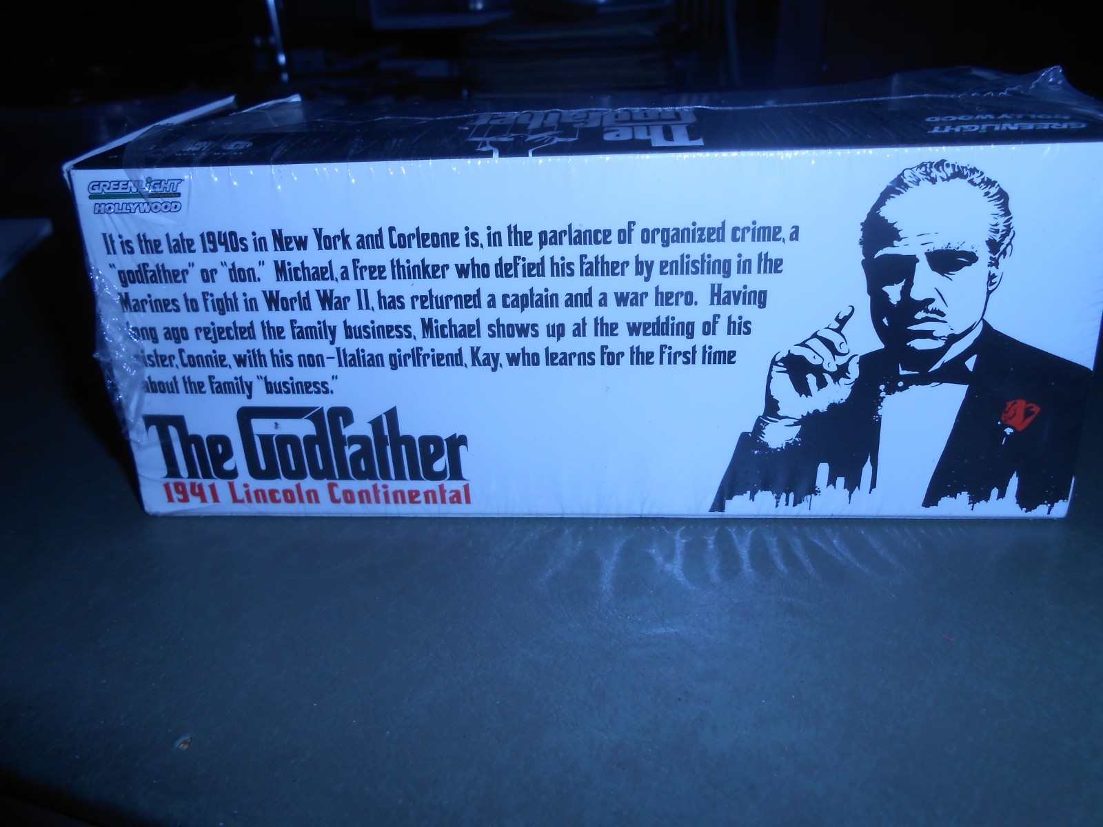 GreenLight Hollywood 1:43 1941 Lincoln Continental Diecast Car Black Godfather