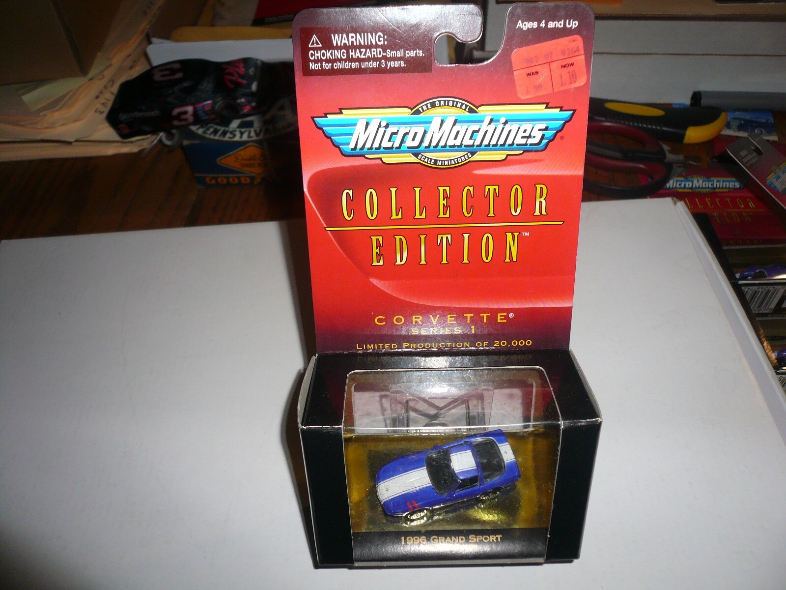 Micro Machines 1996 Corvette Grand Sport – Vintage – Removable Top – Series 1