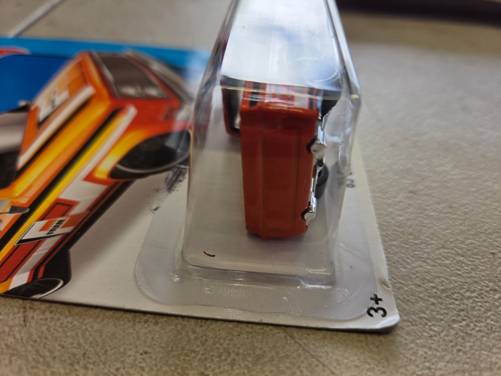 2013 Hot Wheels Orange ’83 Chevy Silverado FRAM Orange HW CITY Top Crease