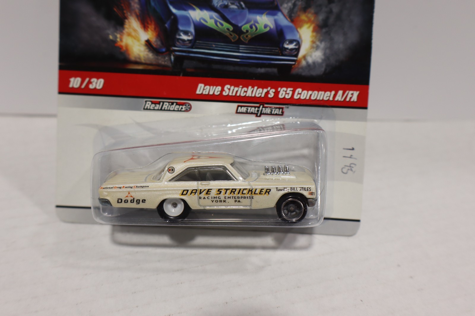 Hot Wheels Drag Strip Demons Dave Strickler’s ’65 Coronet A/FX CARD WEAR READ