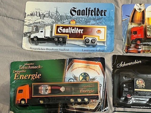 German Mercedes Man Beer Semi Trucks 1/87 scale lot B
