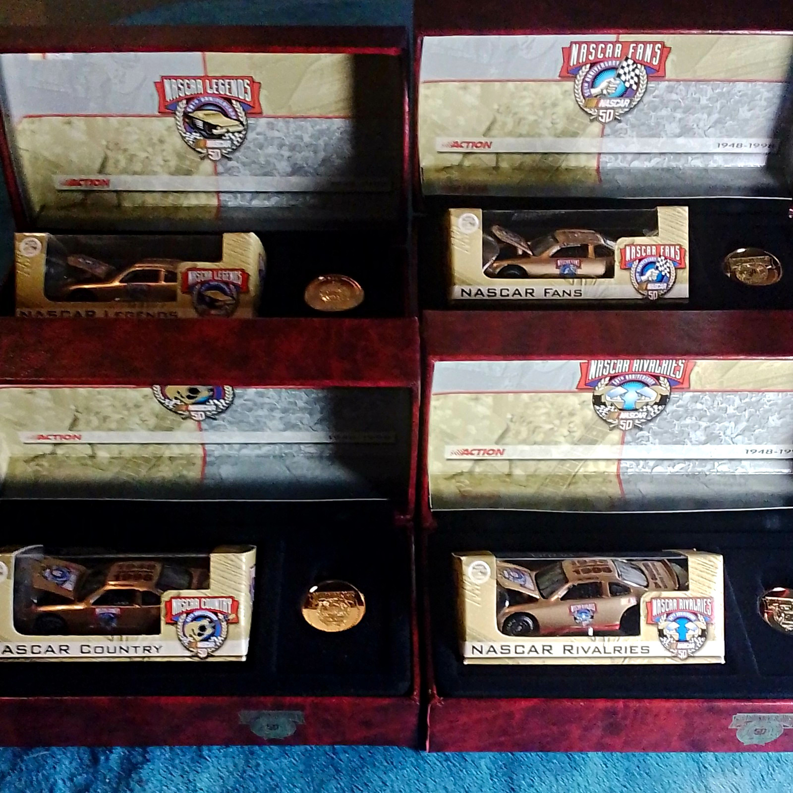 Action NASCAR 50th Anniversary Gold Diecast Car 1:64 Adult Collectible