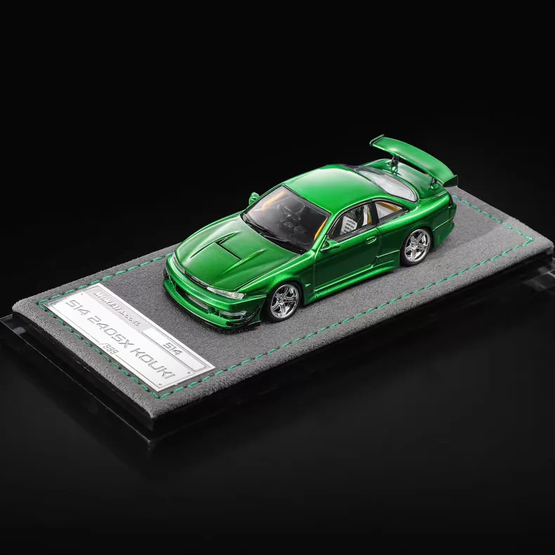 1:64 Mortal Model Ridge S14 240SX Kouki Green Engine Detail HEC 2026 In Stock