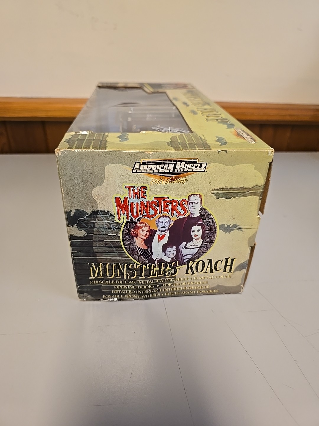 American Muscle ERTL 1:18 Scale The Munsters Munsters Koach Diecast Car NIB