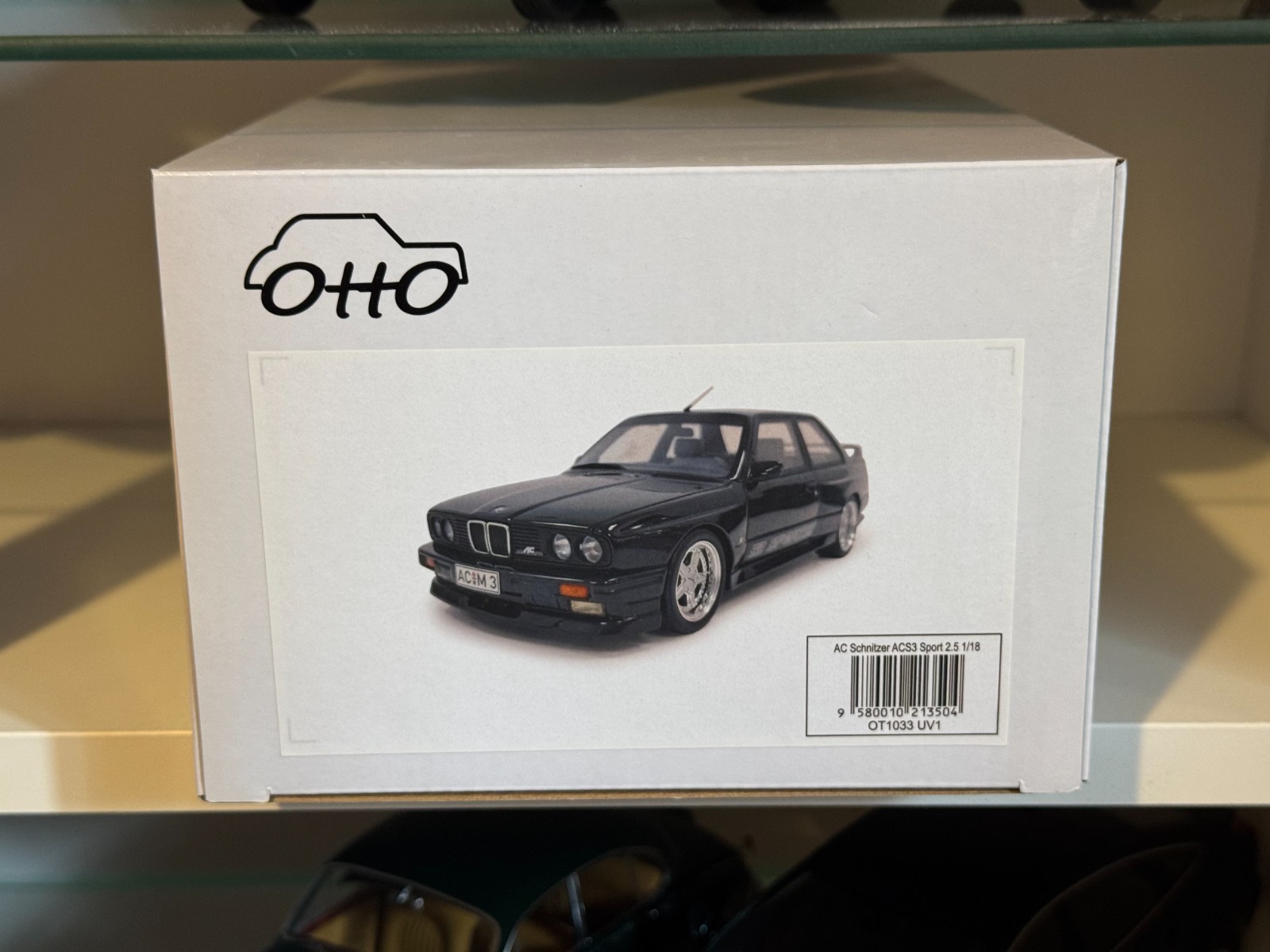 1:18 BMW E30 M3 AC Schnitzer ACS3 Sport 2.5 Black Resin Model Car- OT1033