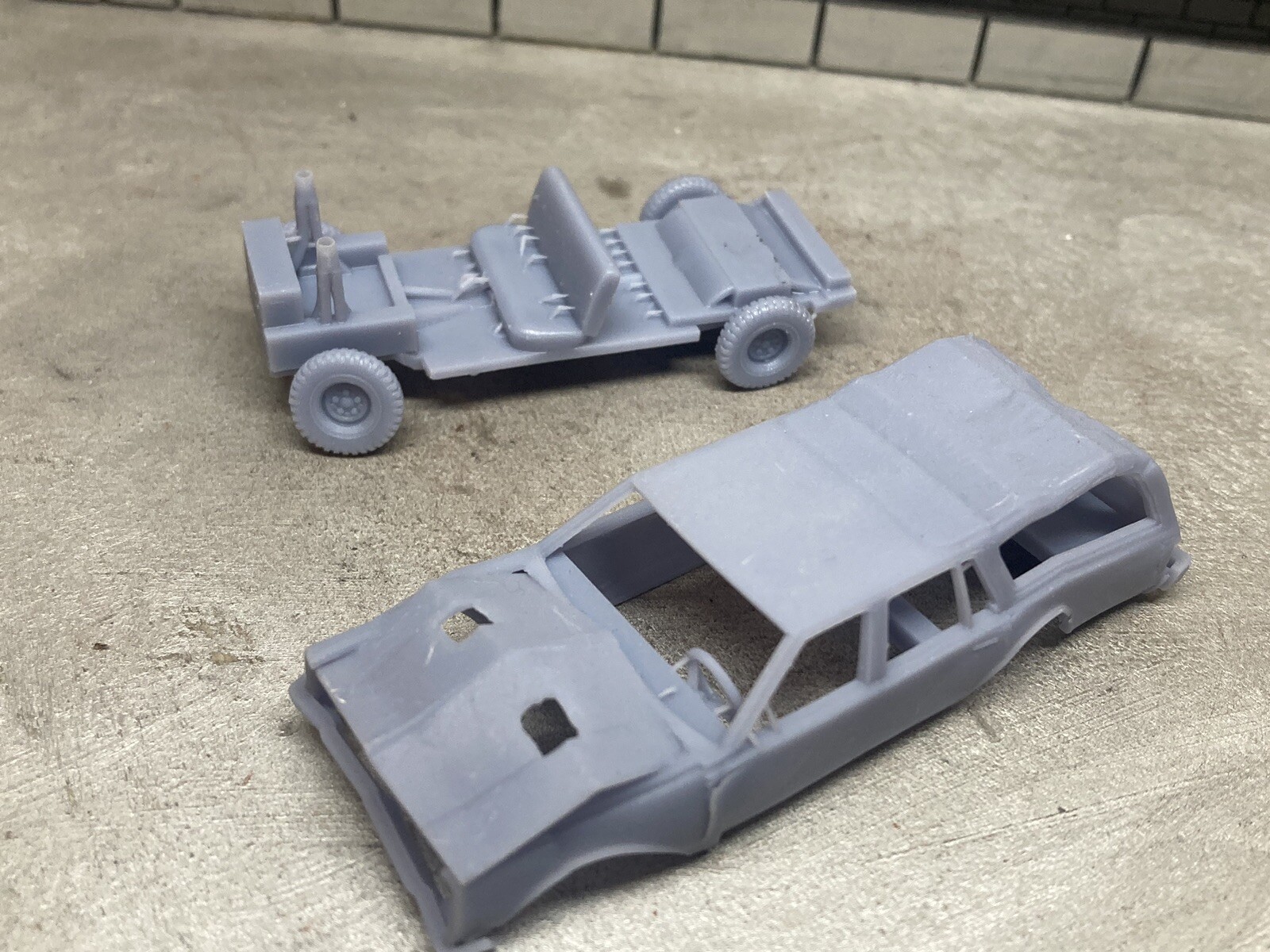 1/64 Scale 3D Printed Chevy Wagon Demolition Derby Demo Car For Diecast Diorama