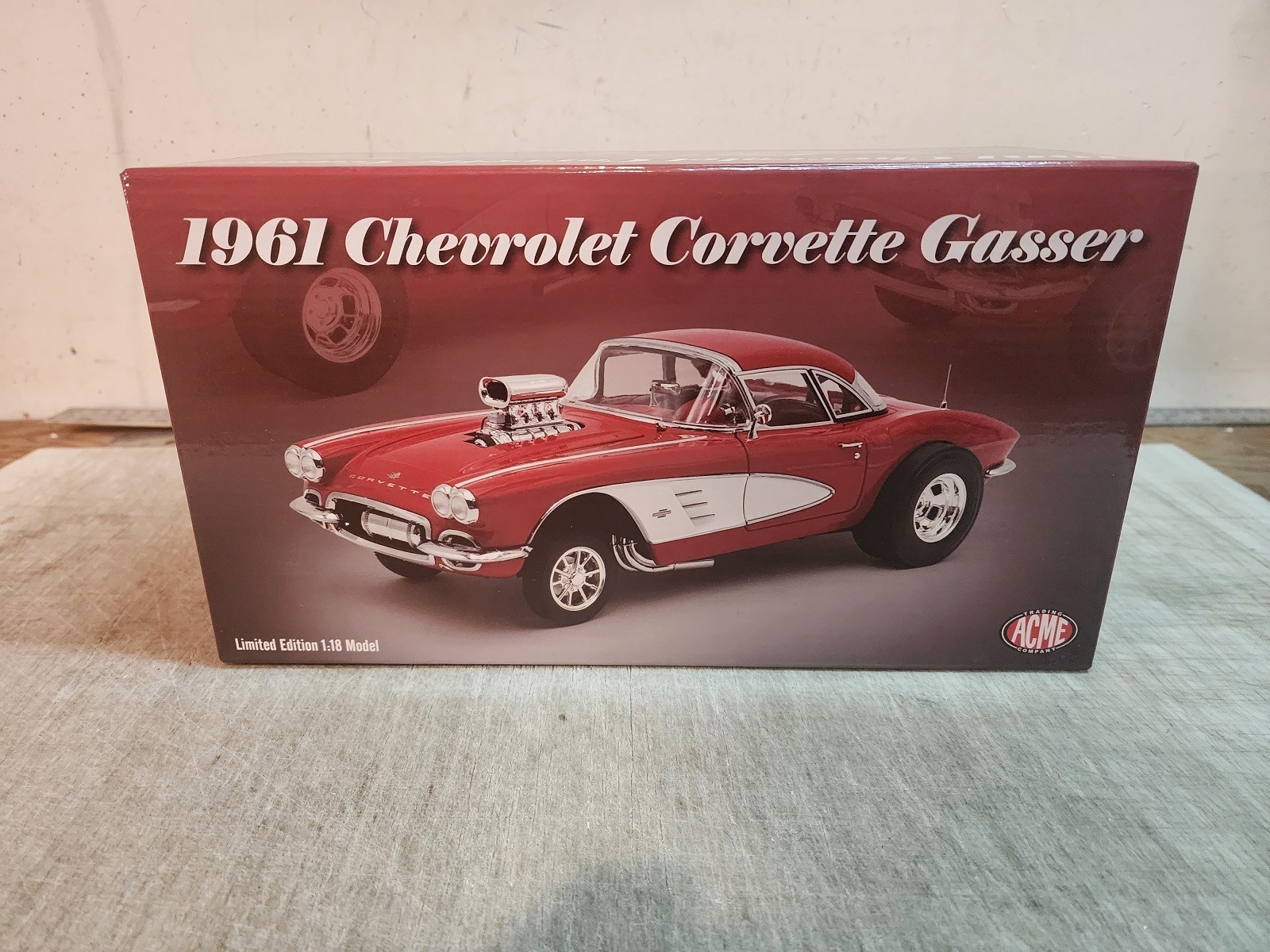 ACME 1961 CHEVROLET CORVETTE GASSER A1800935 – BEST EBAY PRICING – FREE SHIP