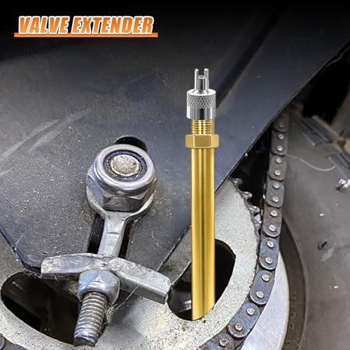YoRise 2PCS 6 Inch 150 mm Dual Valve Stem Extension, Universal Copper Car 6IN