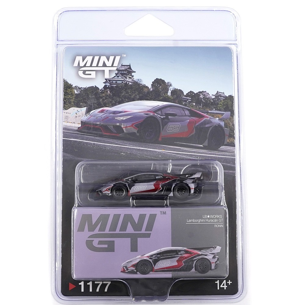 Mini GT 1:64 LB WORKS Liberty Walk LBWK Lamborghini Huracan GT RONIN Grey #1177