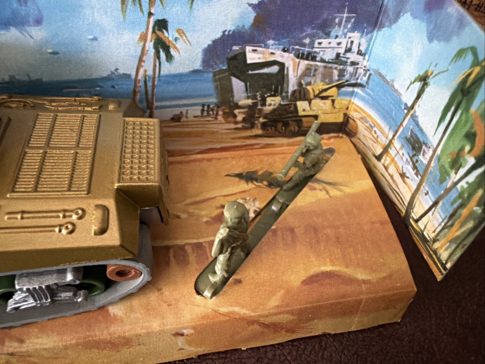 Matchbox Battle Kings Sherman Tank K-101 1974 Vintage with Soldier’s/Orig Box