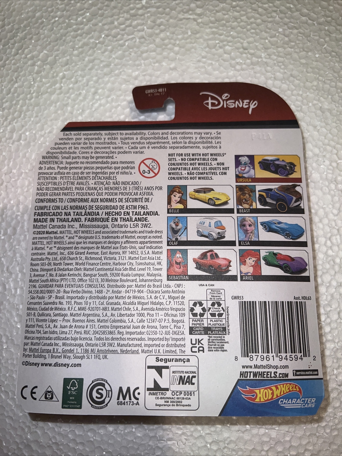 Hot Wheels Disney OLAF