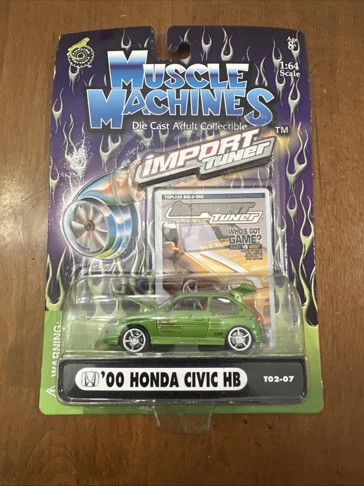 Muscle Machines Import Tuners ‘00 Civic HB Die Cast Adult Collectible