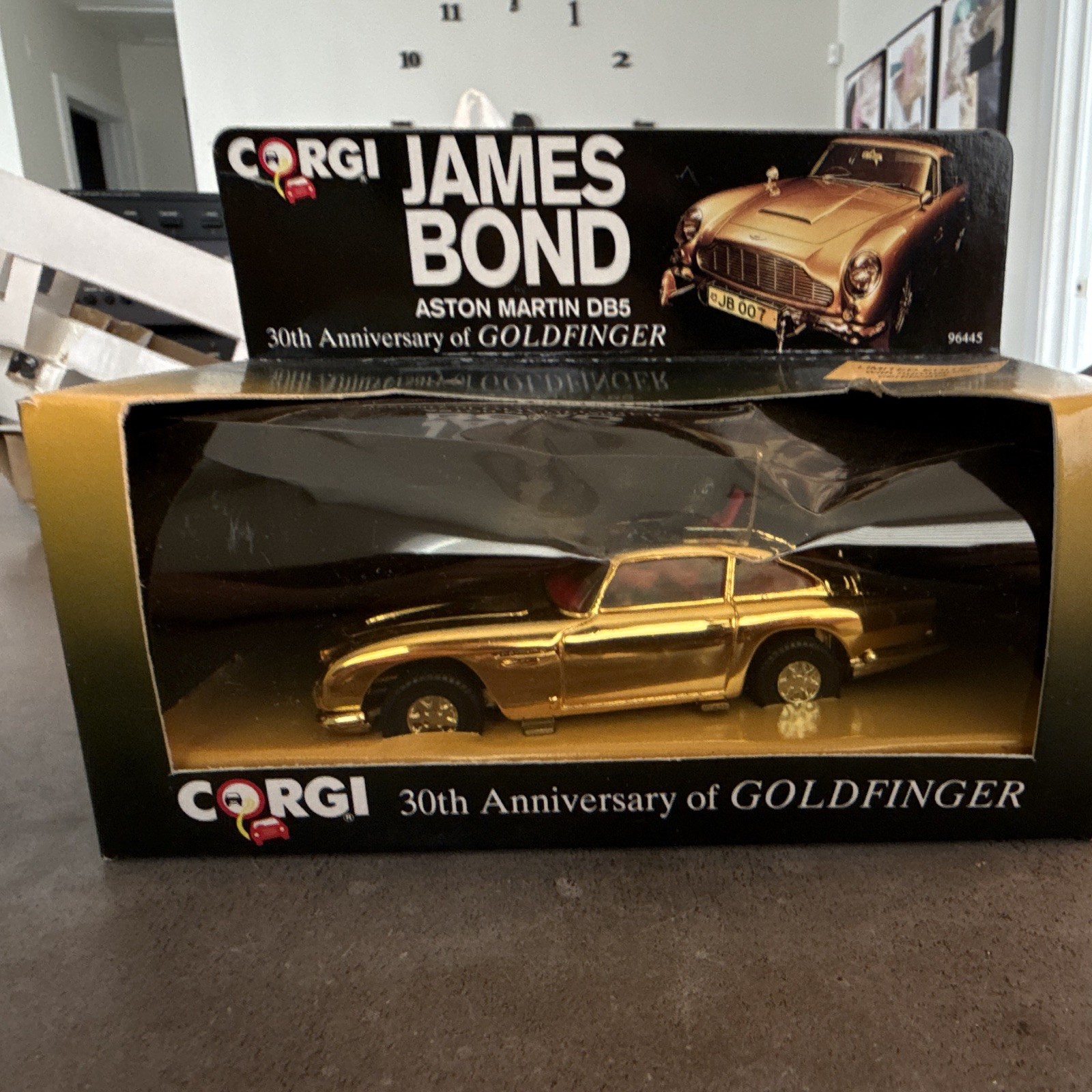 Corgi James Bond Aston Martin Goldfinger 30th Ann. Die-Cast Model – New in Box