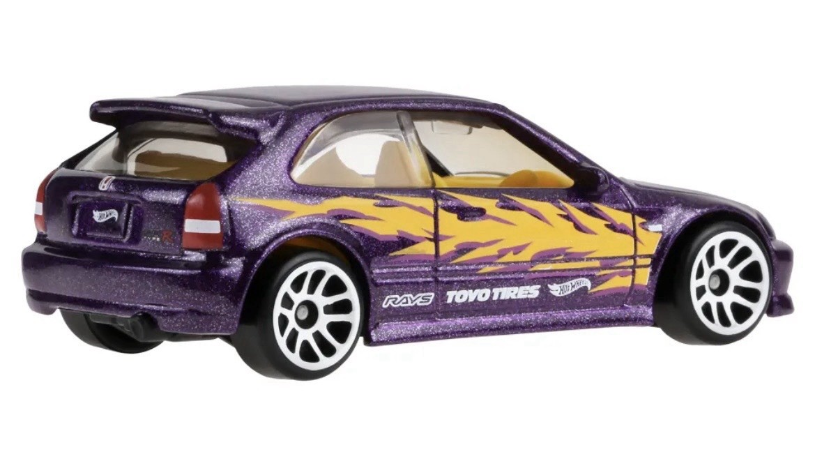 HOT WHEELS 1999 HONDA CIVIC TYPE R EK9 COMPACT KINGS SILVER SERIES