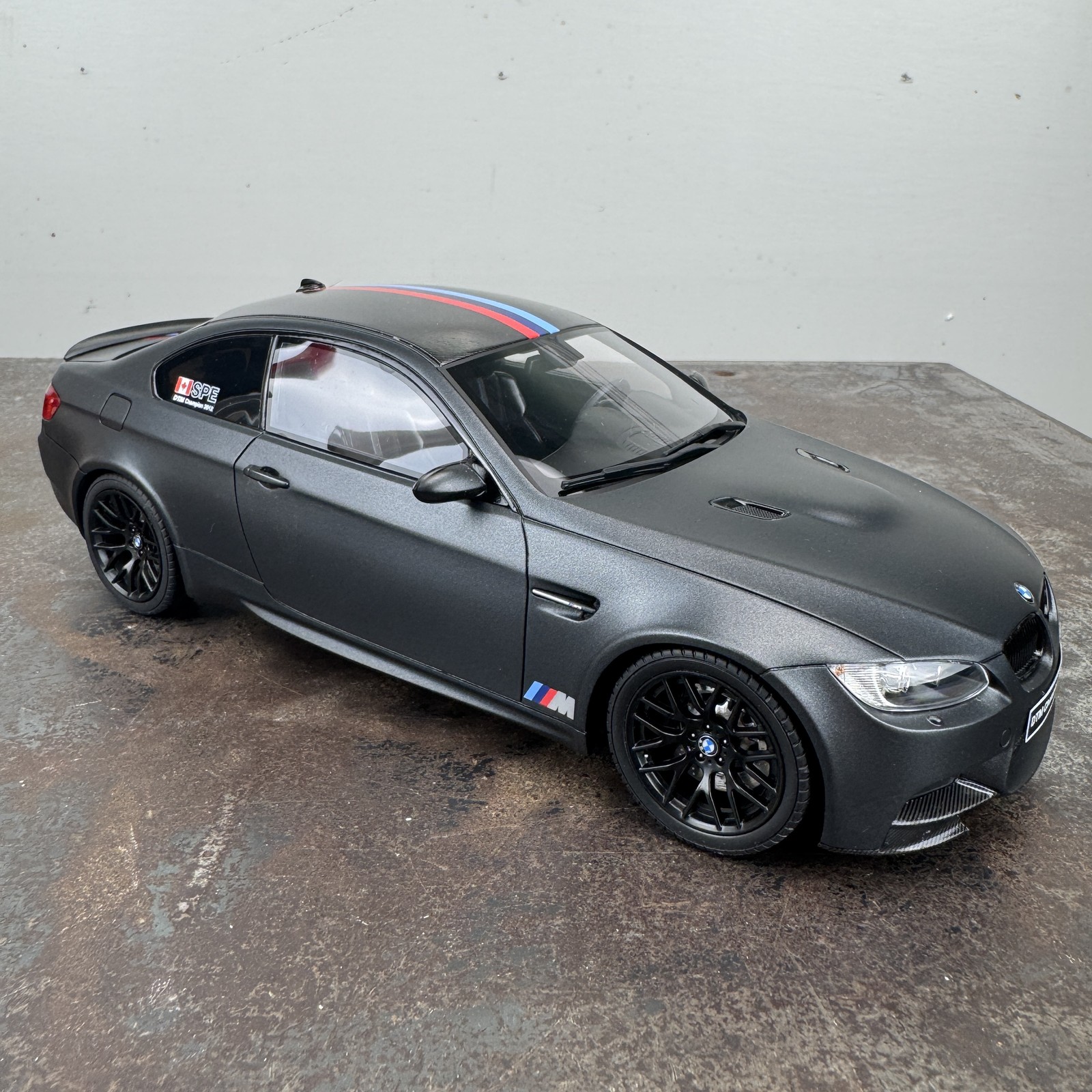 GT SPIRIT 1/18 Scale BMW M3 E92 DTM Champion Resin Model Car BLACK
