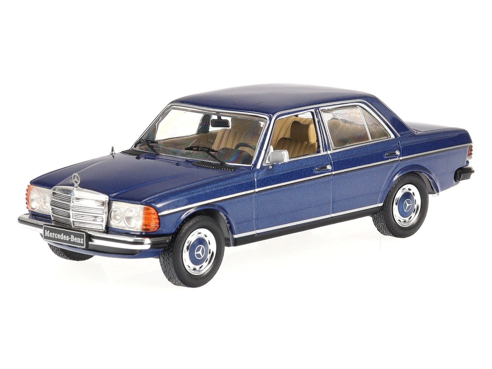 Mercedes W123 240D 1976 dark blue metallic diecast model car CLC488 IXO 1:43