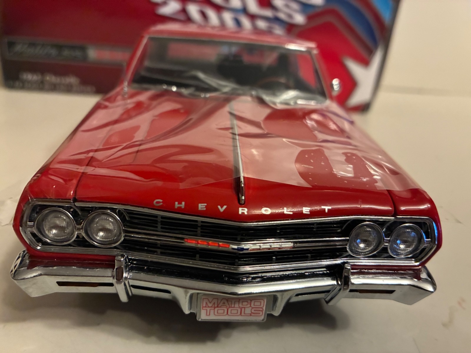 1965 Chevrolet Chevelle RED Limited Edition 1:18 MATCO TOOLS IN BOX
