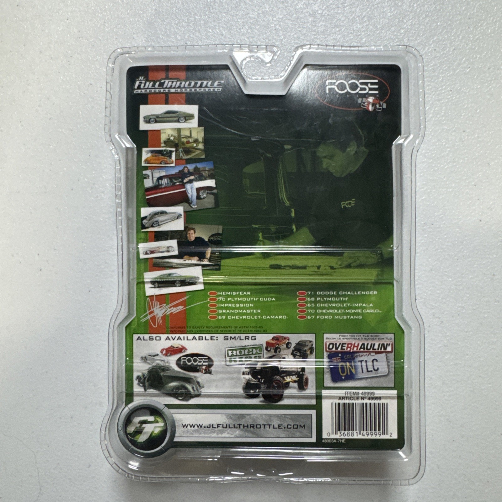 Full Throttle Foose Design Series 4/10 Silver Chevy Grandmaster – Chevrolet