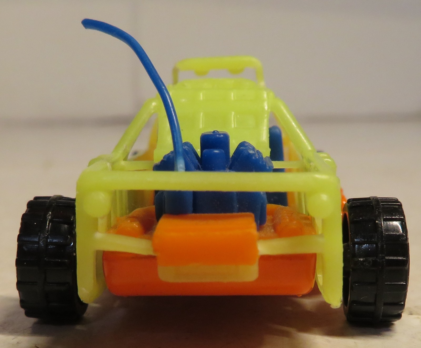 Matchbox Dune Buggy 1998 1:61 Die Cast & Plastic Fluorescent Orange Yellow Rail