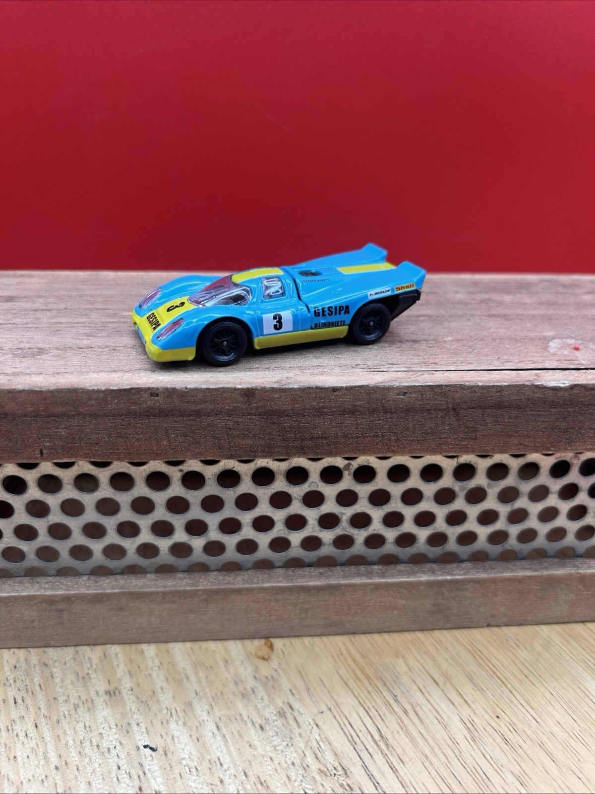 Majorette PORSCHE 917 KH Blue w/Yellow Stripe Loose