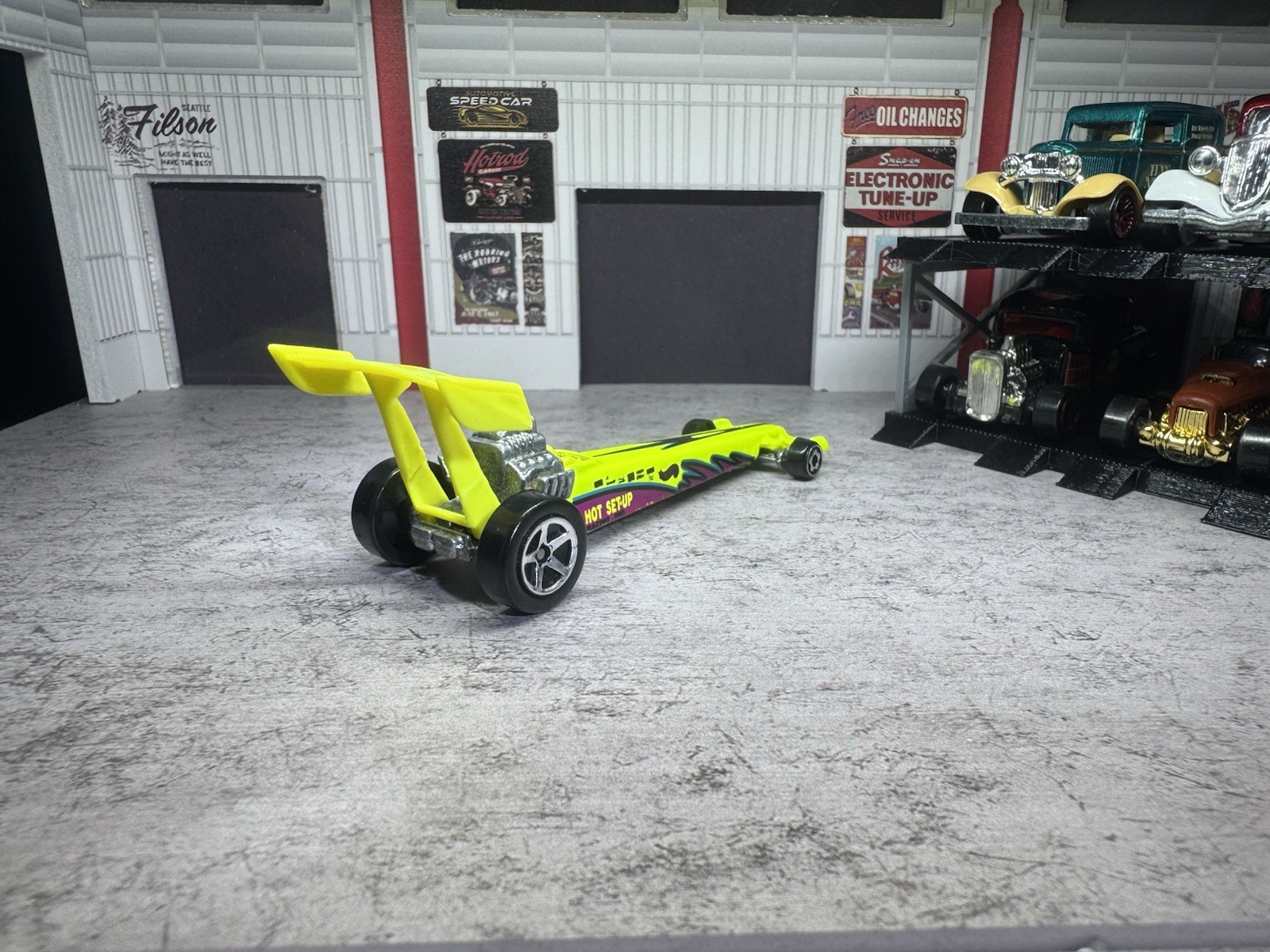 Vintage 1992 Hot Wheels “Hot Set-Up” Dragster