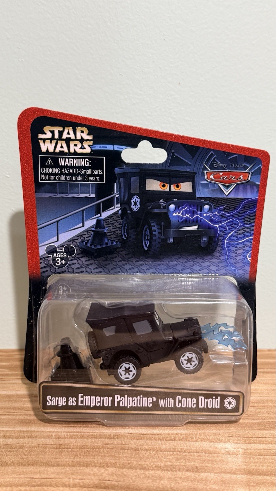 Disney Pixar Cars Star Wars Sarge as Emperor Palpatine With Cone droid