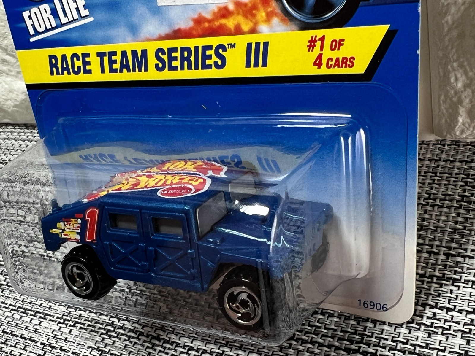 Hot Wheels Race Team Series III #1 of 4 Cars Hummer Collector #533 Blue