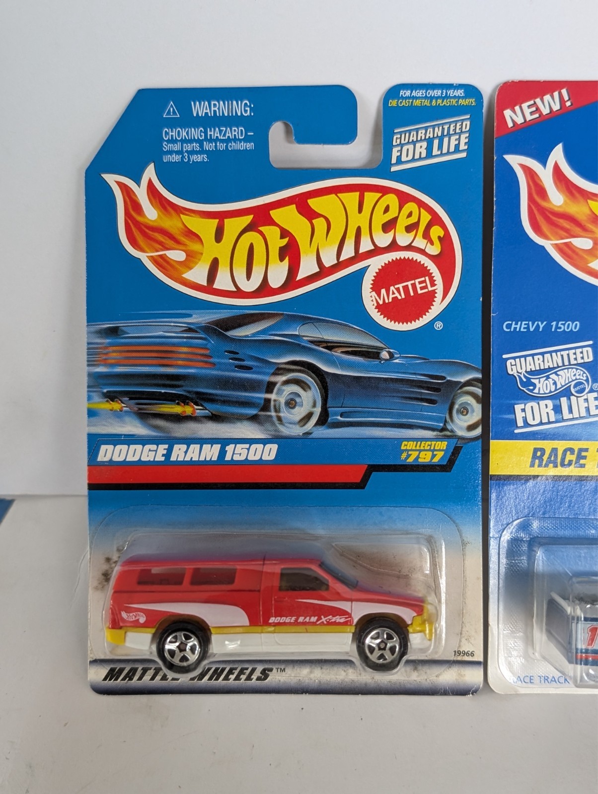 Hot Wheels Blue Card Trucks Lot of 4 – Ram 1500 Chevy 1500