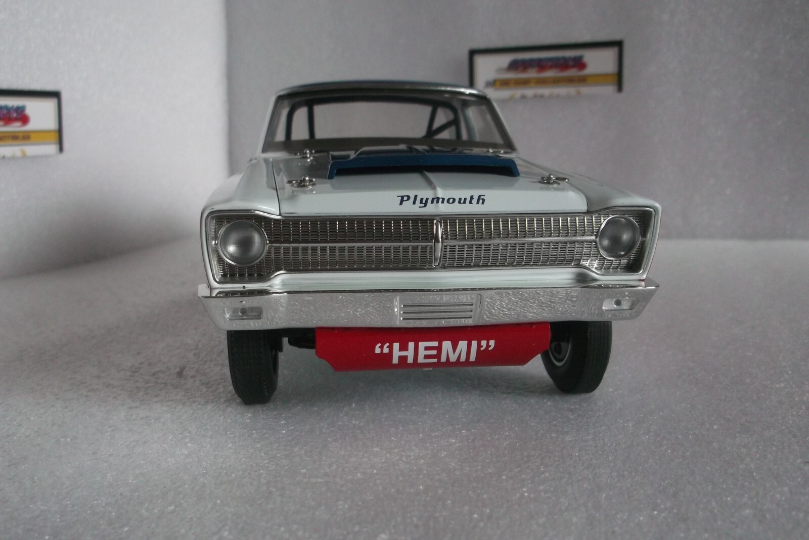 SOX MARTIN 1965 AWB PLYMOUTH BELVEDERE HEMI 1:18 HNRA DRAG RACE CAR ATOMIC ACME