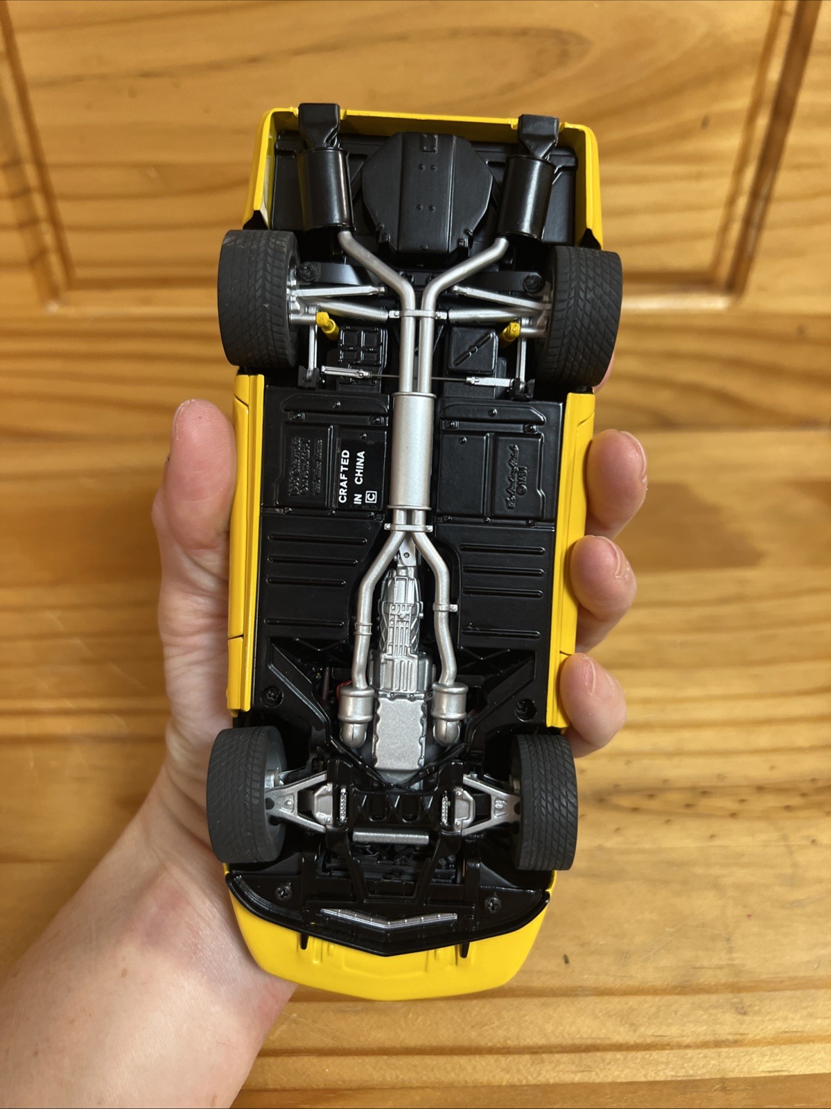 1995 Chevrolet Corvette ZR-1 Yellow Danbury Mint Diecast Replica 1:24
