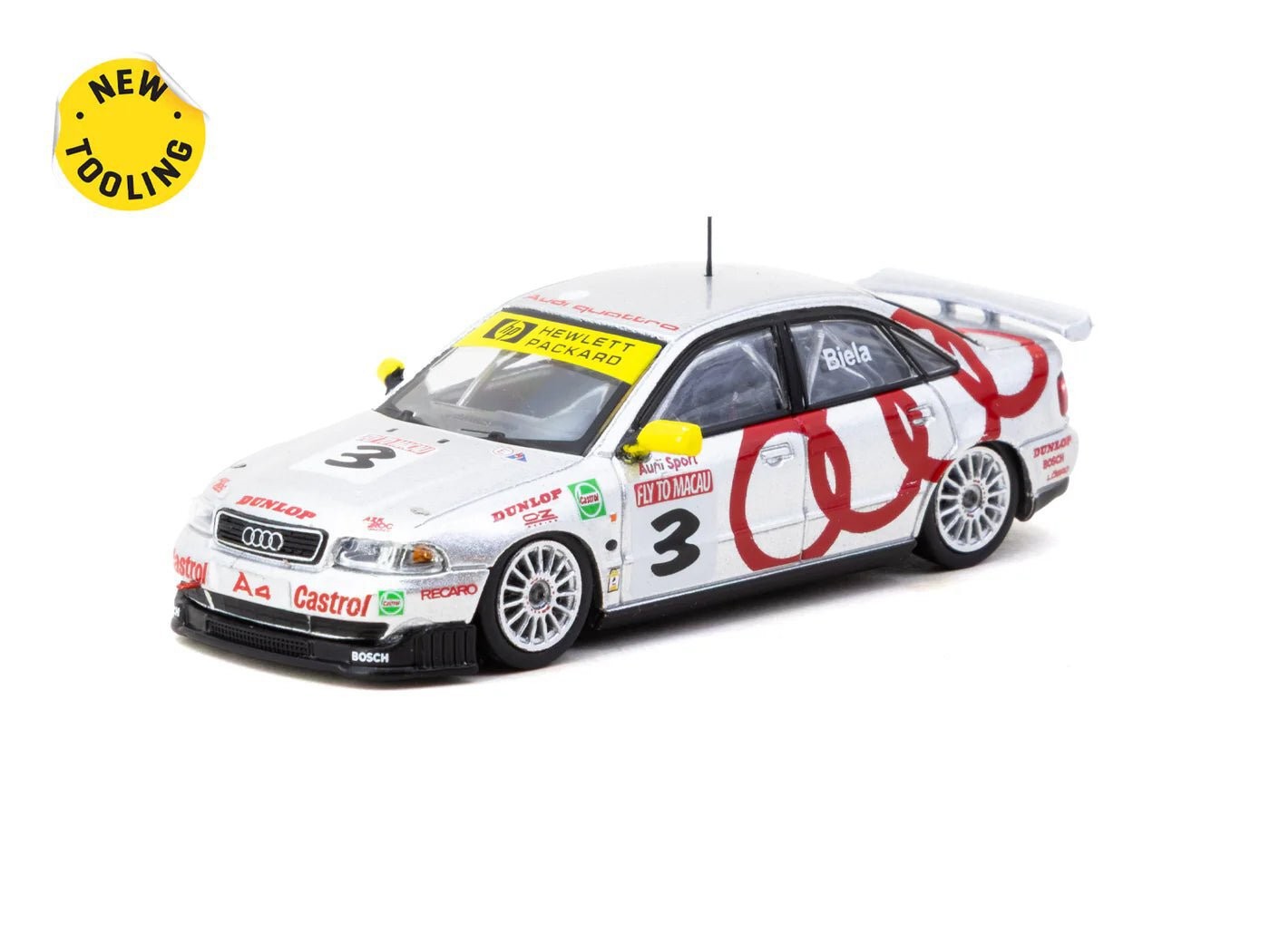 Tarmac Works 1:64 Audi A4 Quattro #3 Macau Guia 1996 Winner – Hobby64