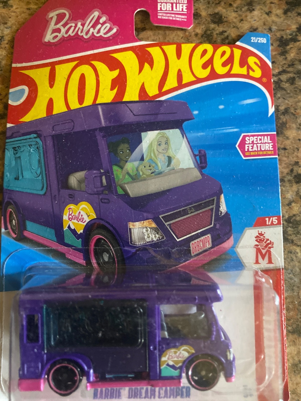 hot wheels barbie dream camper purple