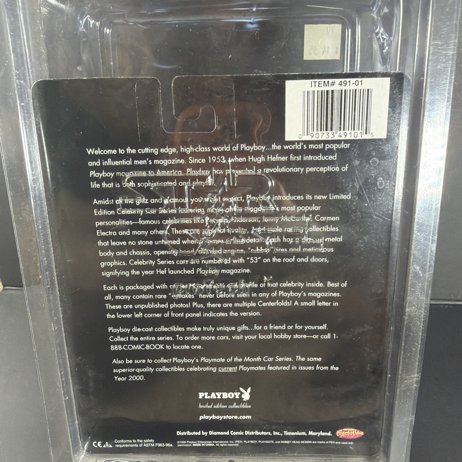 Playboy Pamela Anderson 53 Diecast Celebrity Car Protech Case