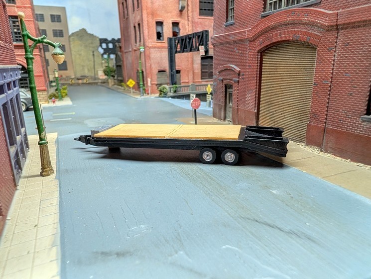 1/87 HO Scale Custom Built Flatbed Equipment Trailers, 3D Printed Models