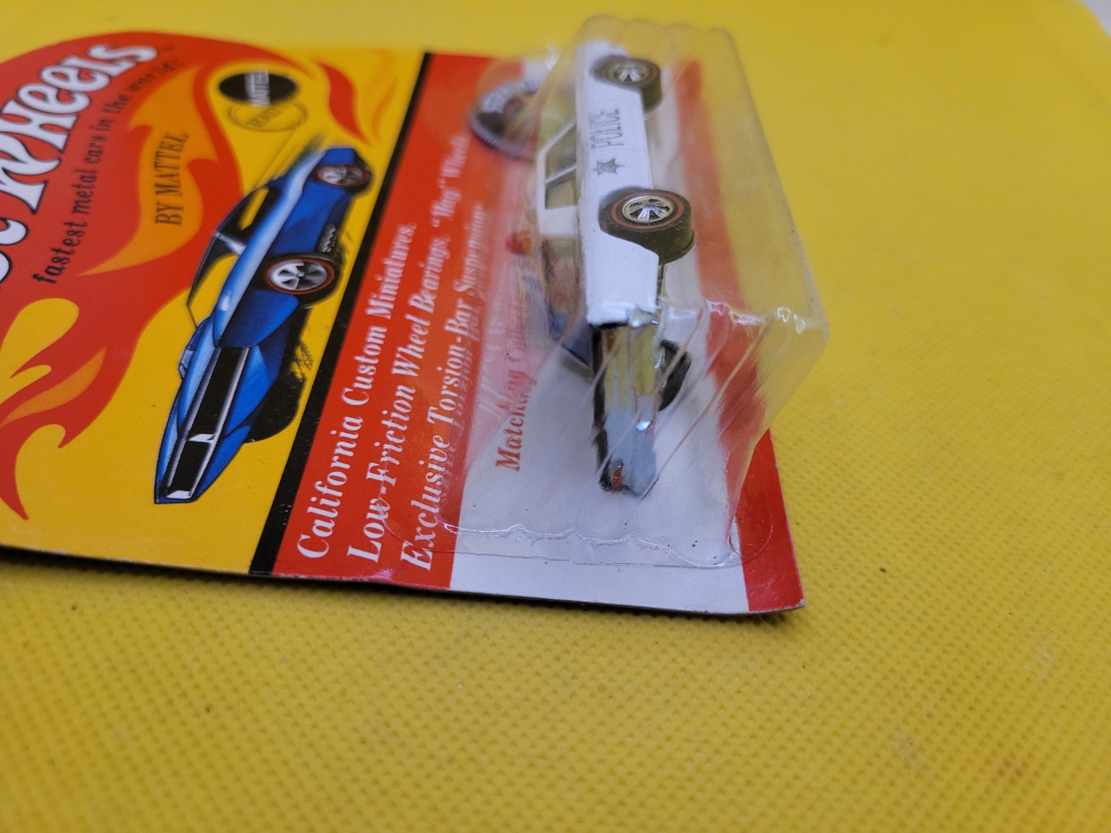Hot Wheels Red Lines Police Cruiser on Card WIth Protector