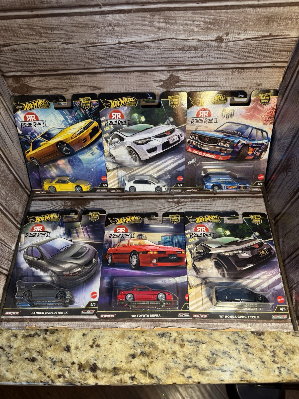 2025 Hot Wheels Car Culture Ronin Run 2 – SET OF 5 AND SET OF 6 WITH CHASE