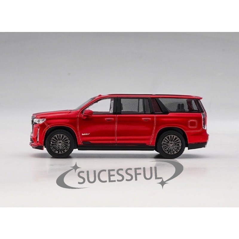 Cadillac Escalade Full Size SUV Red 1:64 Masdi Diecast Luxury Collectible Car [