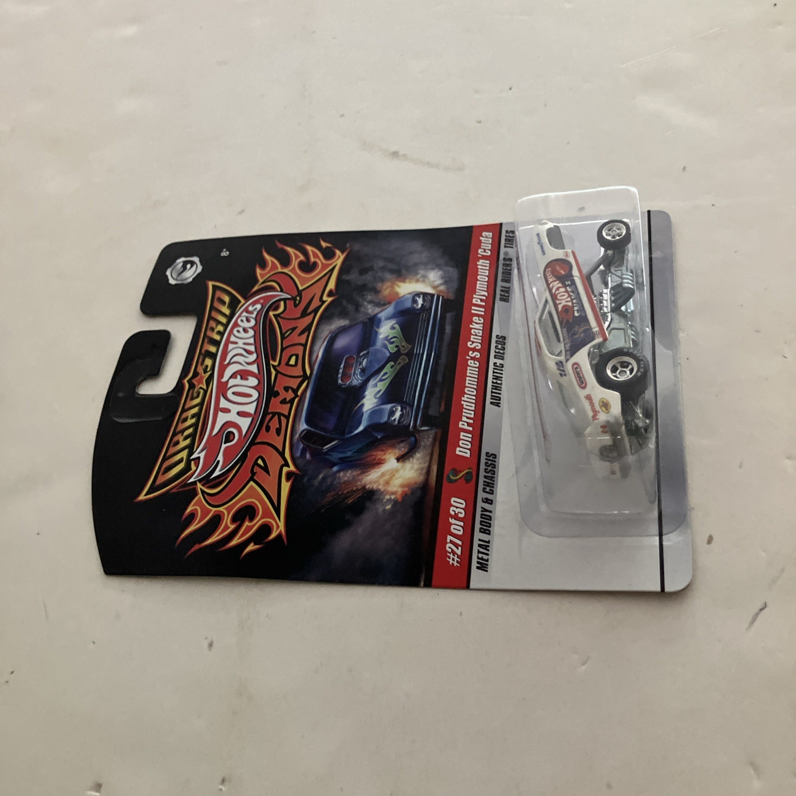 HOT WHEELS Drag Strip Demons Don Prudhomme’s Snake II Plymouth ‘Cuda 27/30