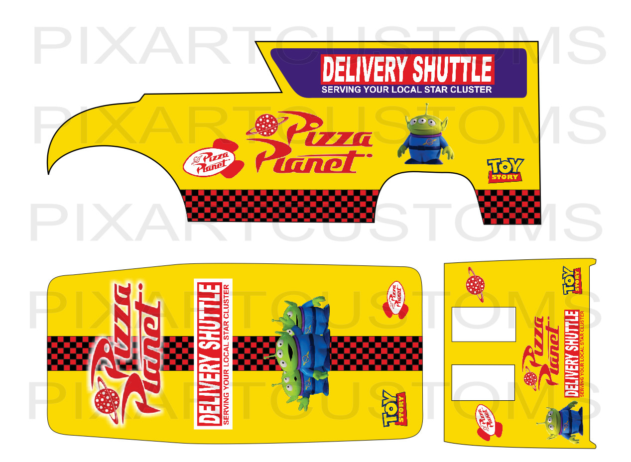 C-024 Dairy Delivery Pizza Clear Water Slide Decal For H-W 1/64 Read Description