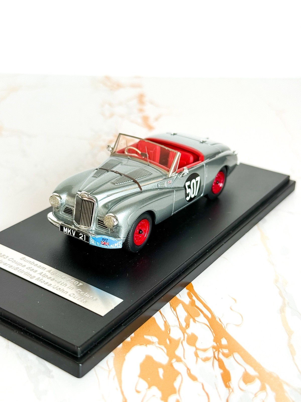 Matrix 1:43 Sunbeam Alpine #507 1953 Coupe des Alpes Stirling Moss MXR41807-021