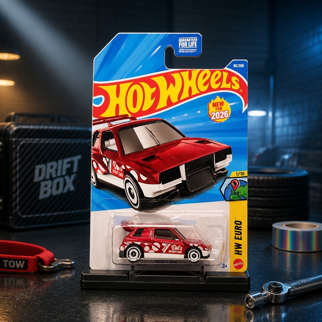 🔥 2026 Hot Wheels Drift Box HW Euro Red White🔥