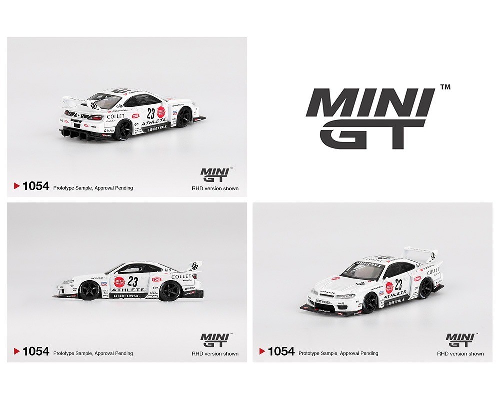 Mini GT 1:64 Nissan LB-Super Silhouette S15 SILVIA ATHLETE White MGT01054-P10