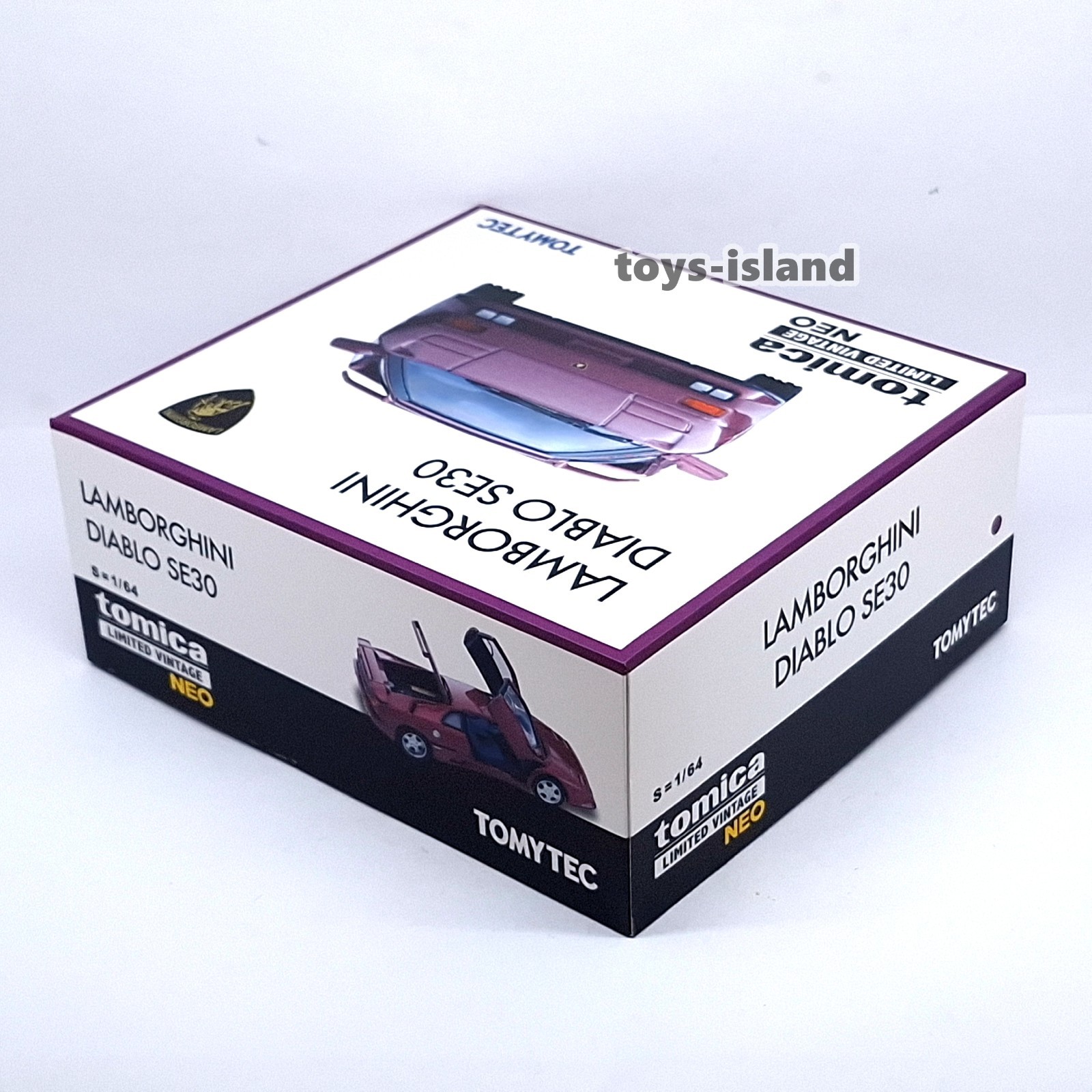 Tomica Limited Vintage NEO TLV Lamborghini DIABLO SE30 TOMYTEC LV Purple 1/64