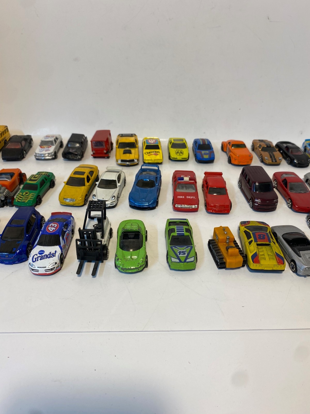 Lot of 185 Matchbox cars, trucks, and other equipment HO scale