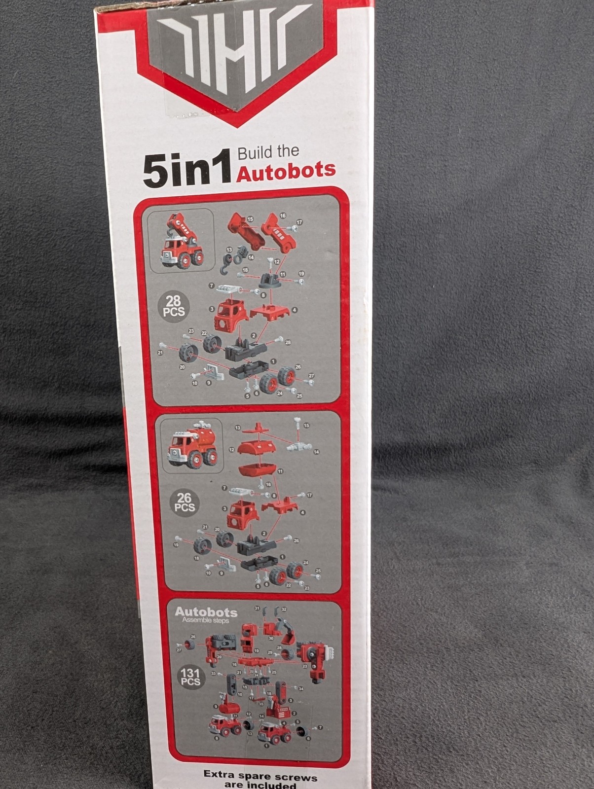 NEW 5-in-1 Build The Autobots Robot Toys DIY Transformer TOYABI GV408 Fire Truck
