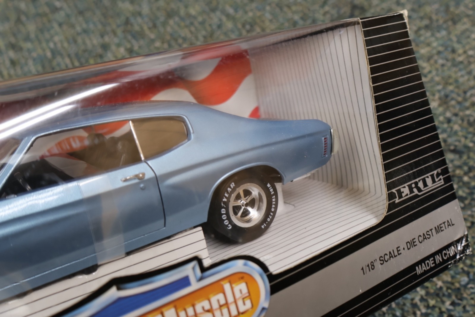 1/18 ERTL American Muscle 1970 Chevy Chevelle SS 454 LS6 in Light Blue